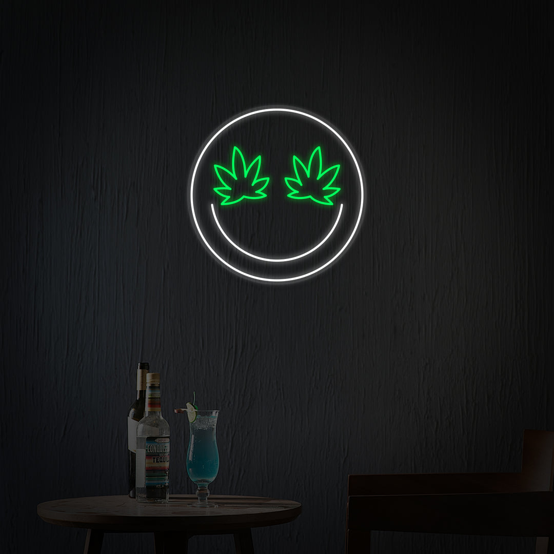 "Wiet Emoji" Neon Verlichting