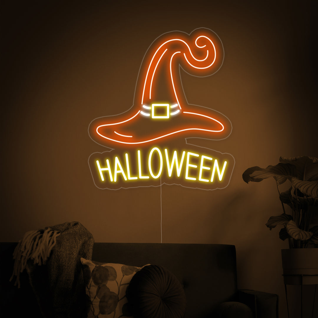 "Heksenhoed, Halloween" Neon Verlichting