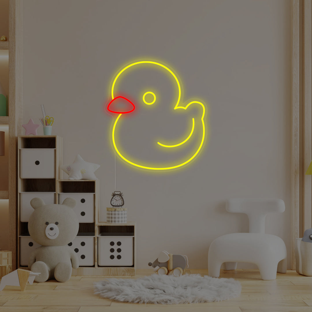 "Gele Eend, Kinderkamer Decor" Neon Verlichting