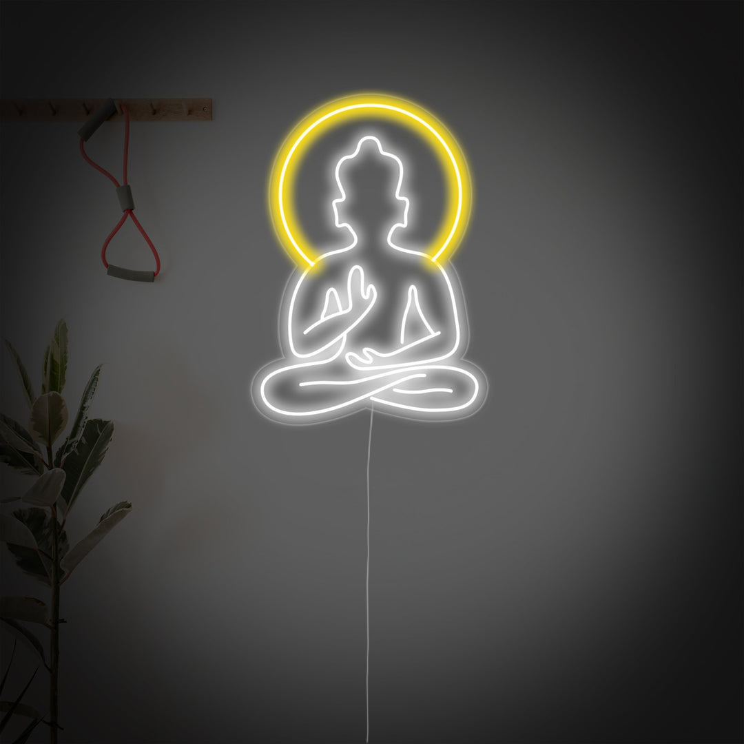 "Yoga Buddha, Yoga Wall Art, Yoga Decor" Neon Verlichting