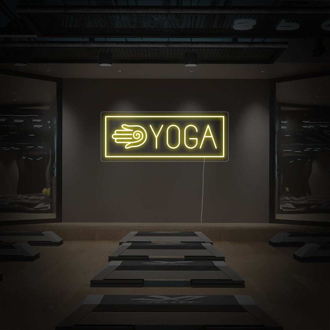 "Yoga, Hamsa-hand" Neon Verlichting
