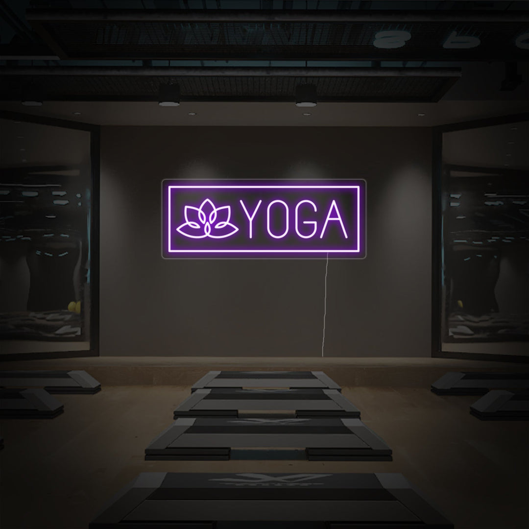 "Yoga, Lotus" Neon Verlichting