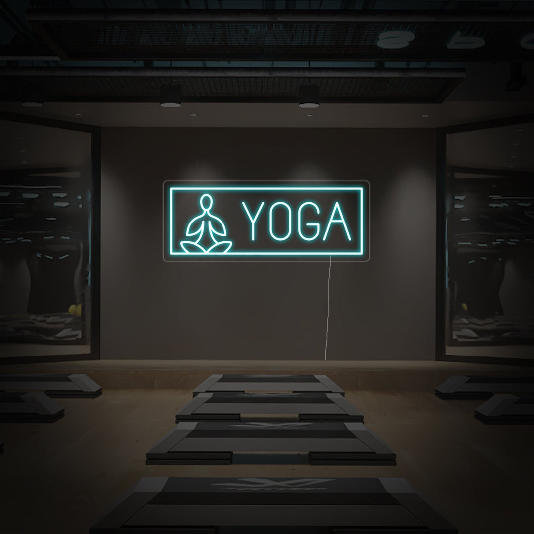 "Yoga, Meditatie, Mensen" Neon Verlichting