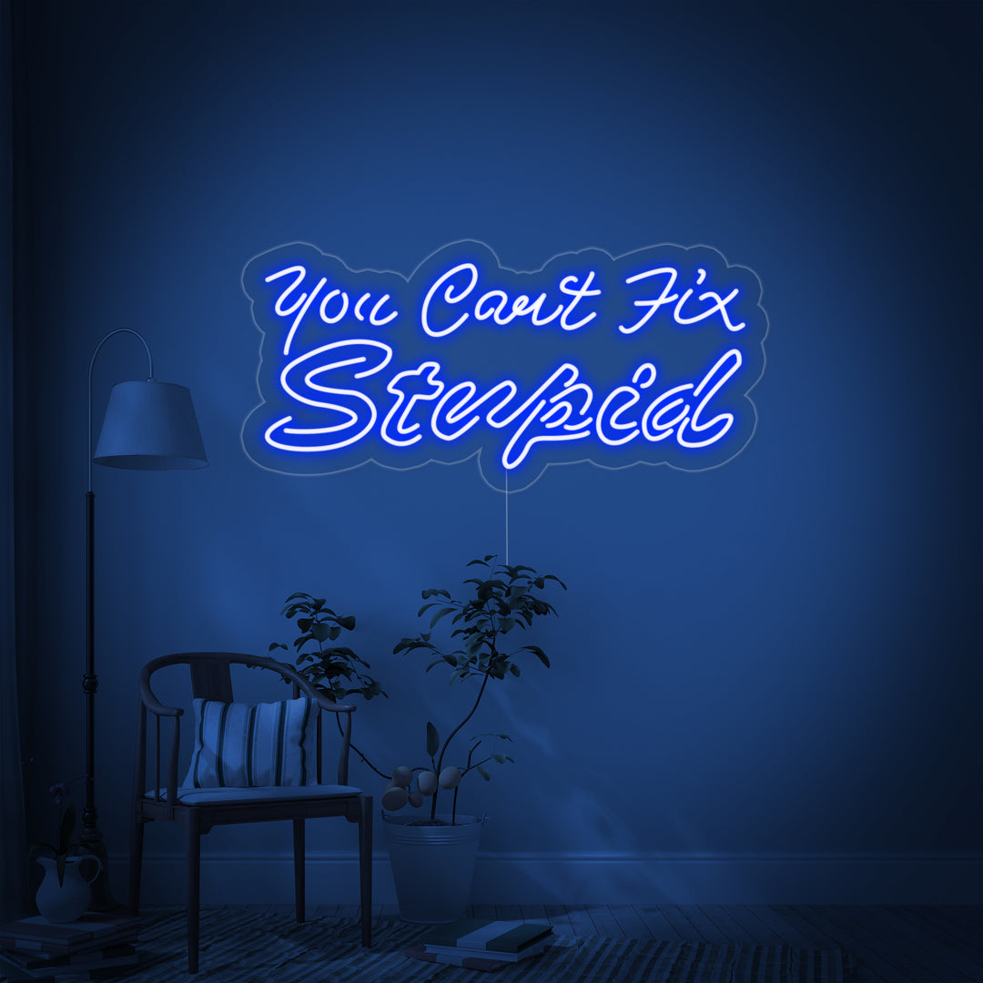 "You Cant Fix Stupid" Neon Verlichting