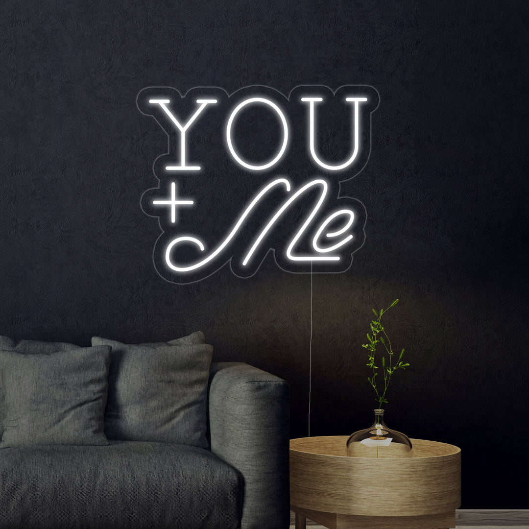 "You + Me" Neon Verlichting