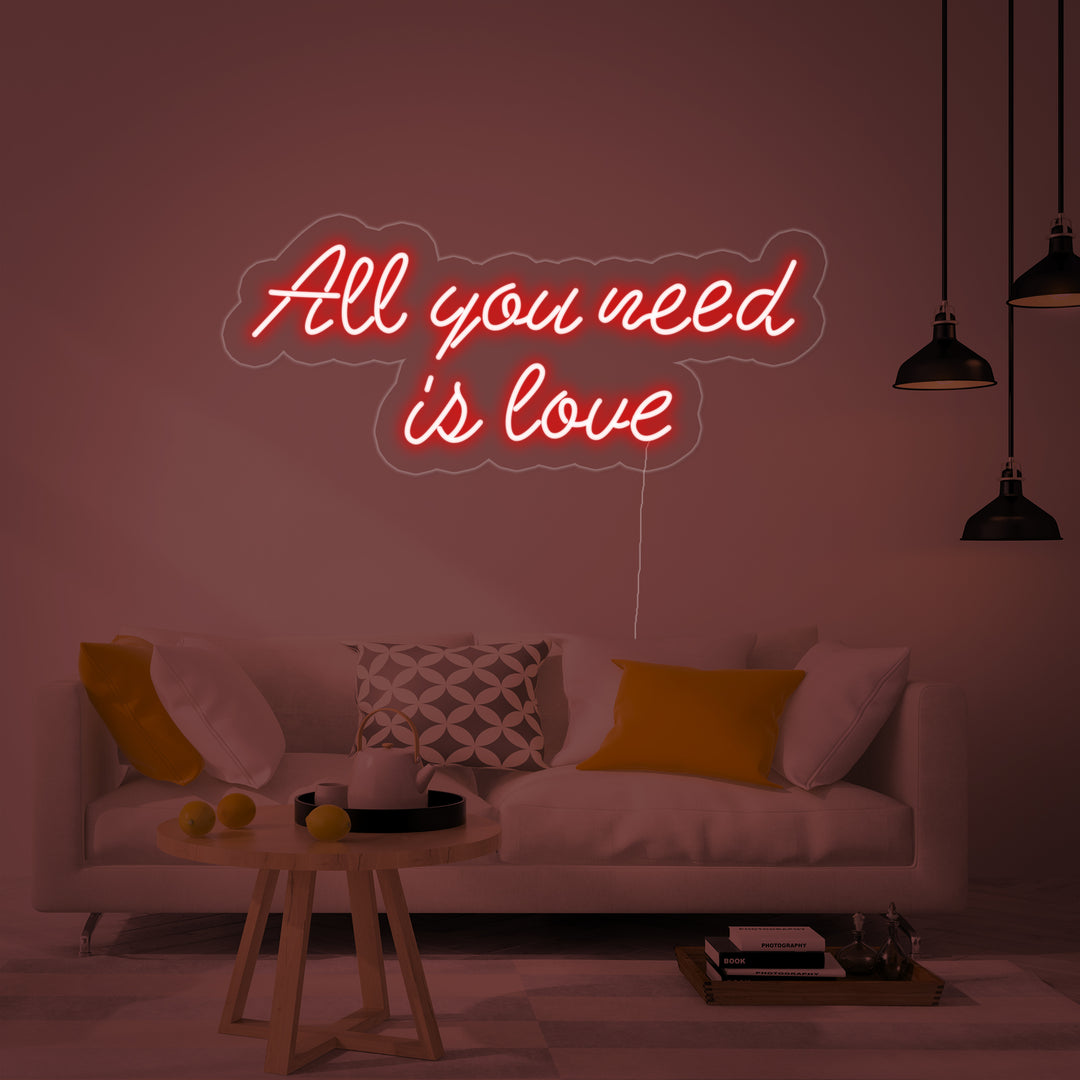 "All You Need Is Love" Neon Verlichting
