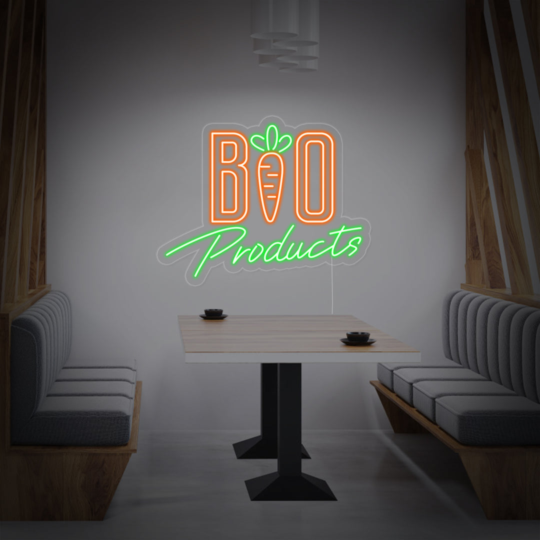 "Bio Products" Neon Verlichting