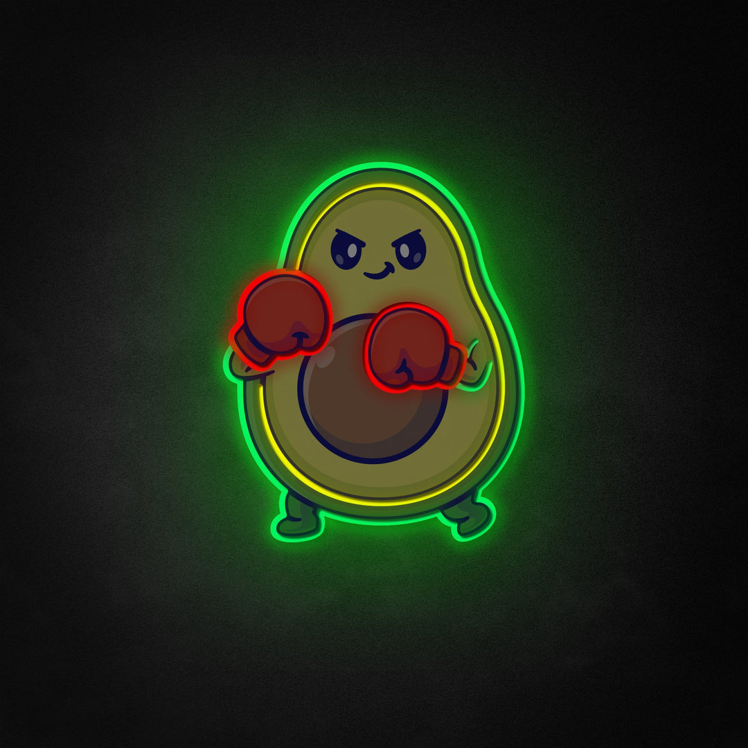 "Schattig avocado-boksen" Neon Like