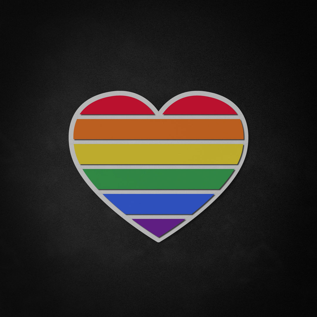 "Gay Pride, hartvorm" Neon Like