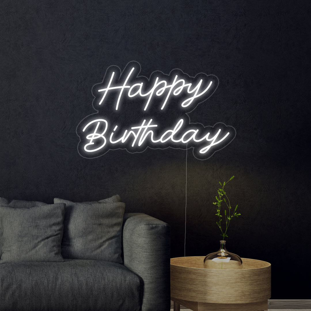 "Happy Birthday" Neon Verlichting