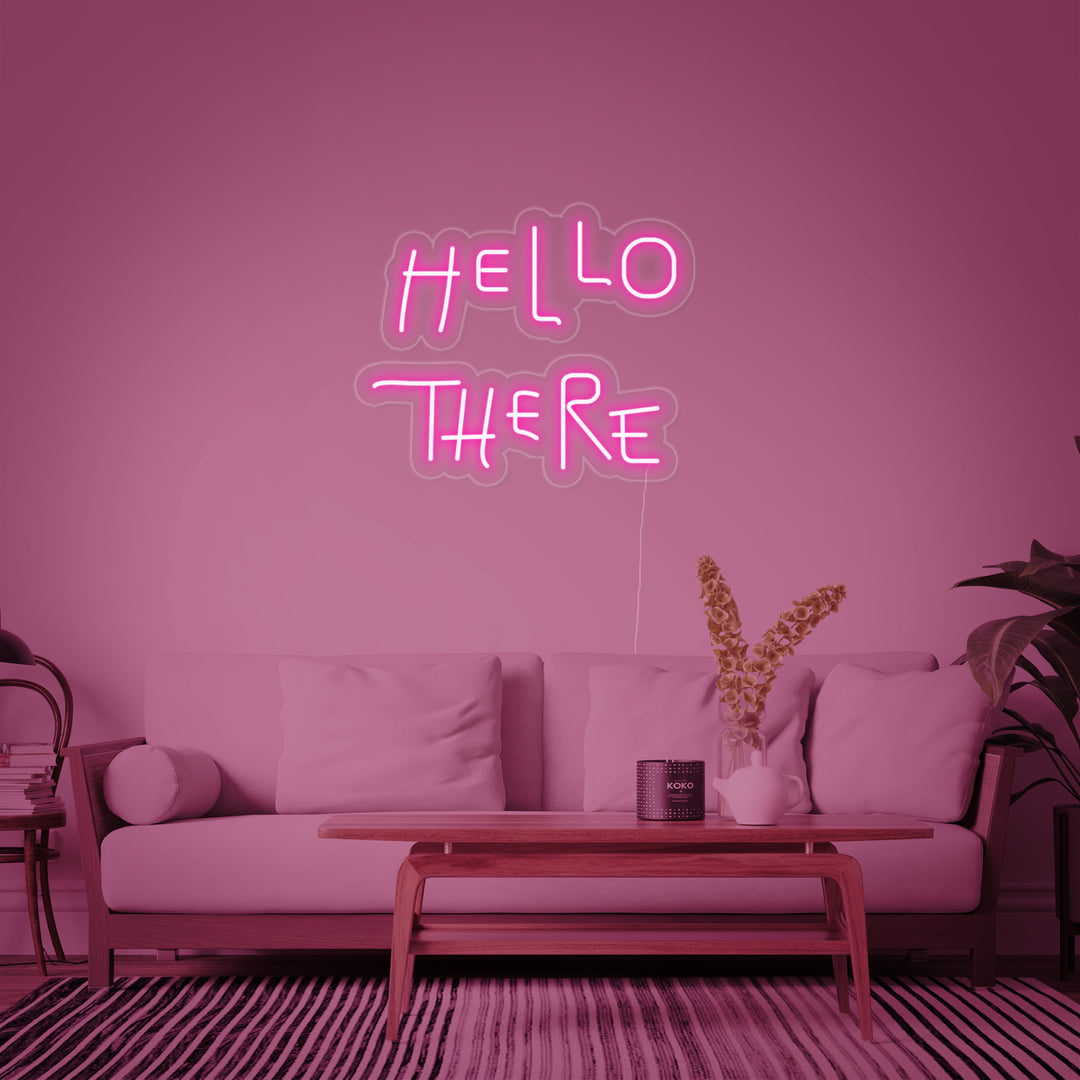 "Hello There" Neon Verlichting