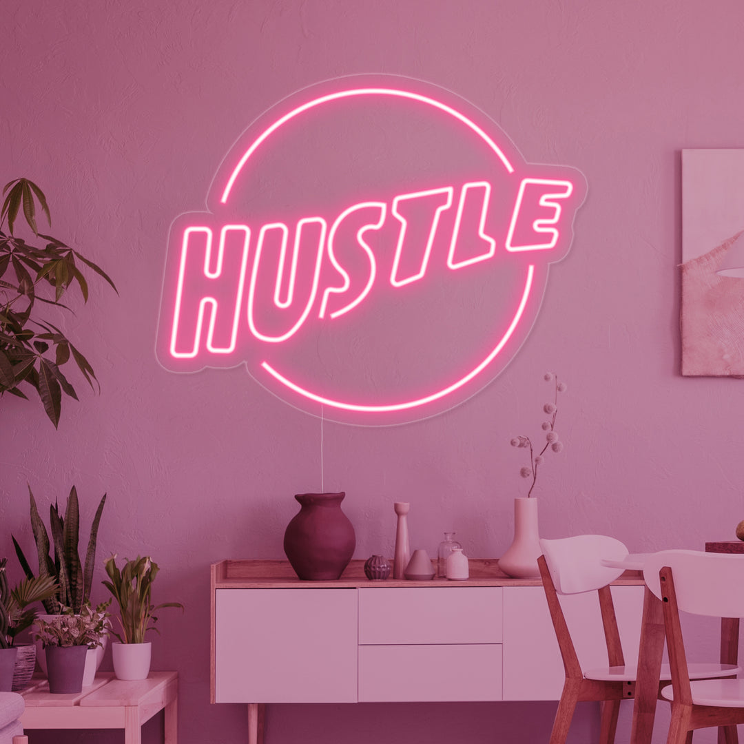 "Hustle" Neon Verlichting