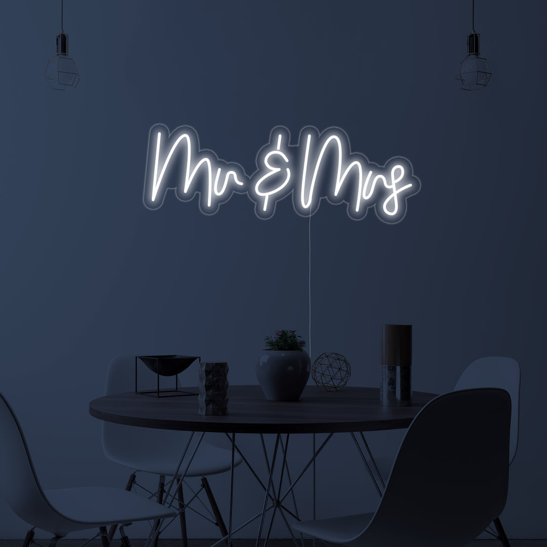 "Mr And Mrs" Neon Verlichting