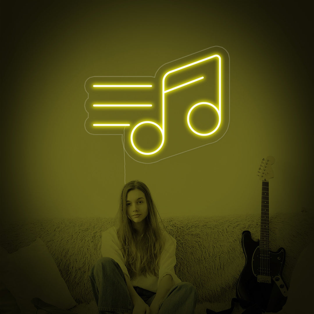 "Muzikale Noot" Neon Verlichting