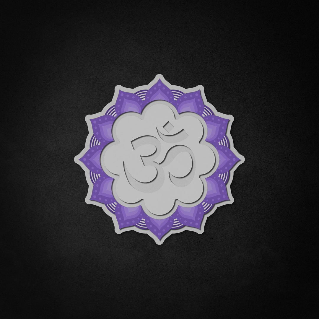 "Om, yoga-decor" Neon Like