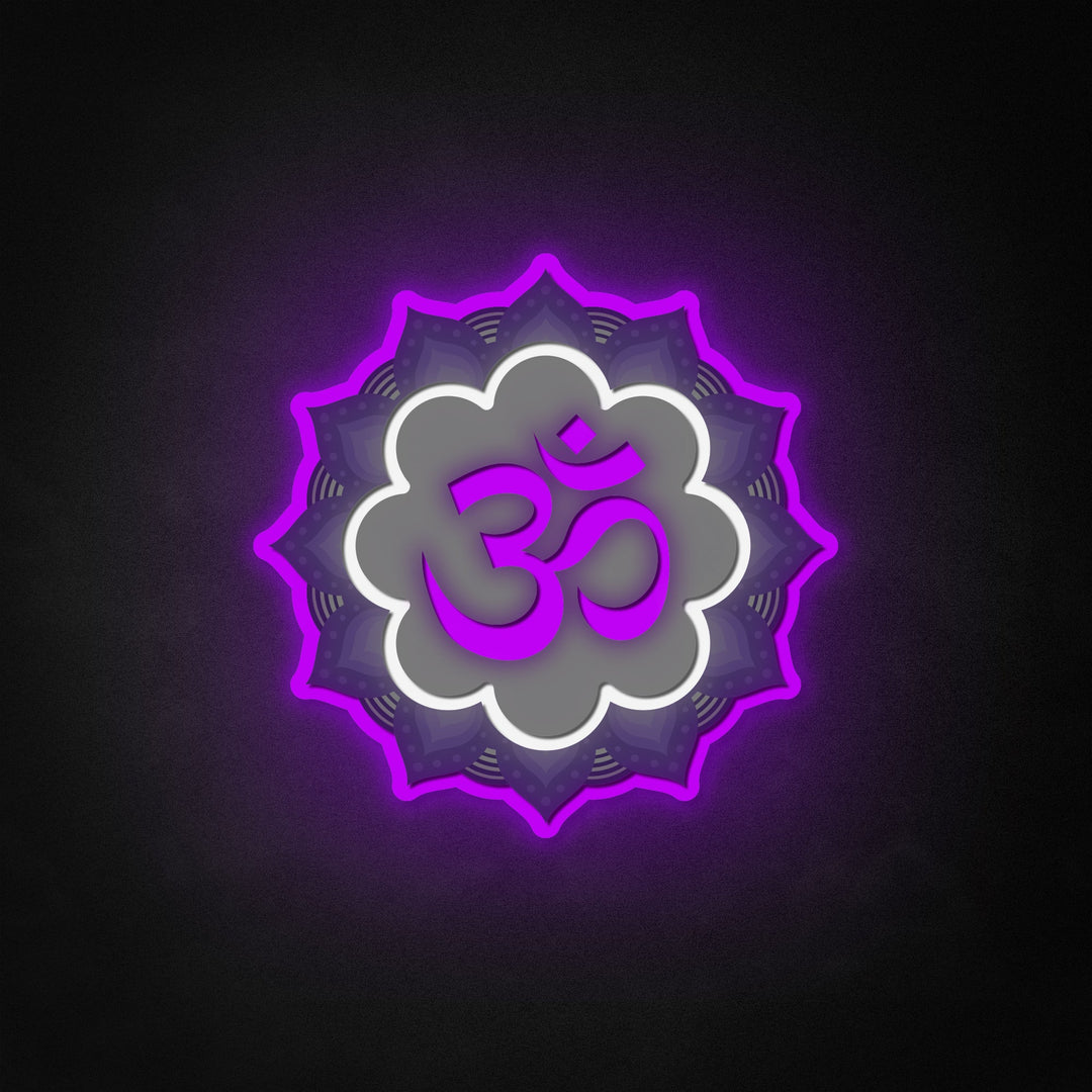 "Om, yoga-decor" Neon Like