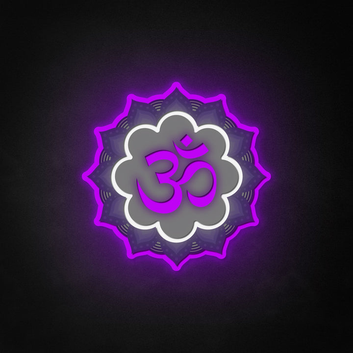 "Om, yoga-decor" Neon Like