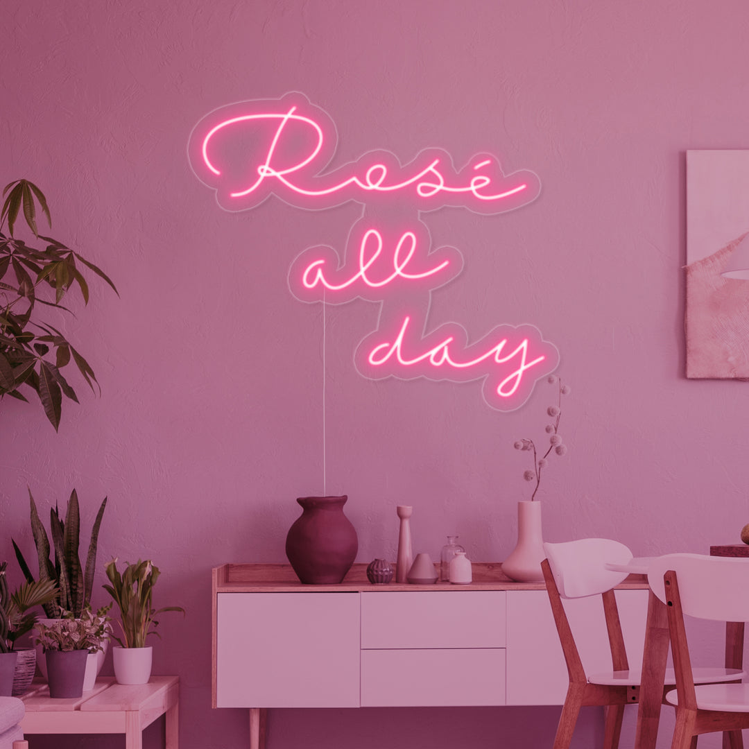 "Rose All Day" Neon Verlichting