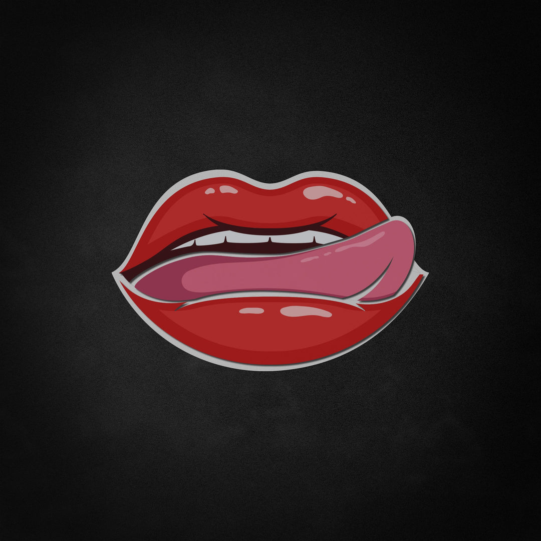 "Sexy vrouwelijke lippen" Neon Like