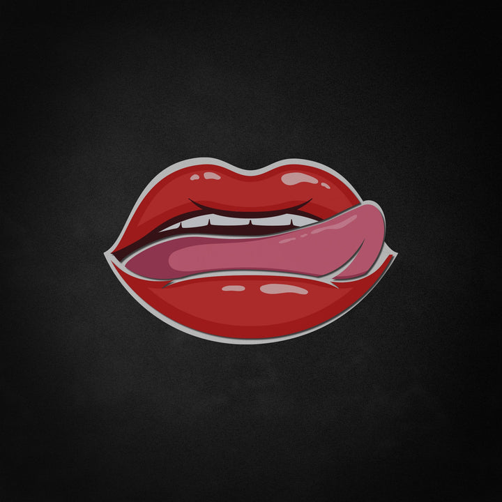"Sexy vrouwelijke lippen" Neon Like