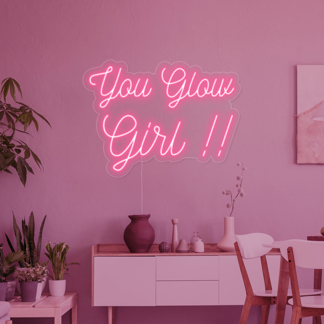 "You Glow Girl" Neon Verlichting