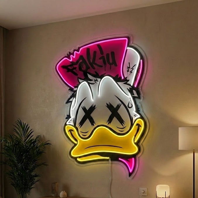 "Punk Duck" Neonbord