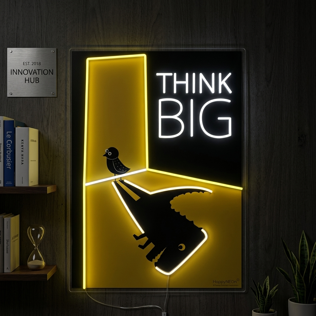 "Think Big" Neonbord