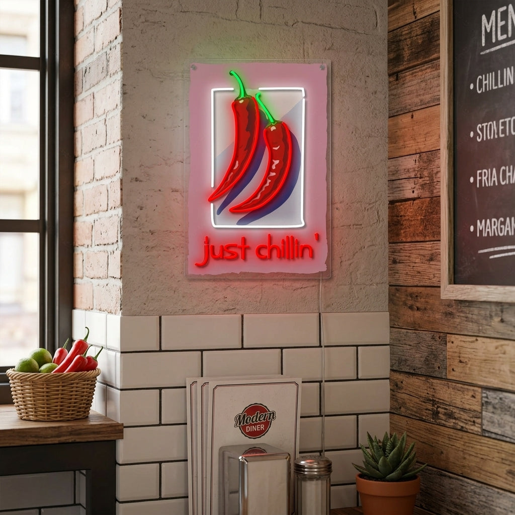 "Just Chillin" Neonbord