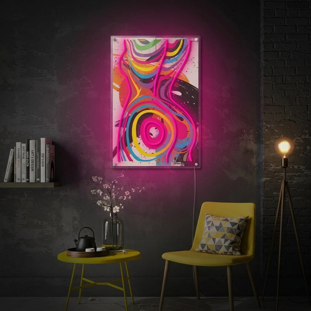 "Gloeiende Godin" Neonbord