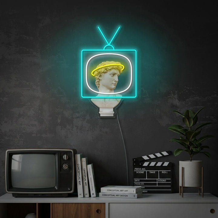 "David Broadcast" Neonbord