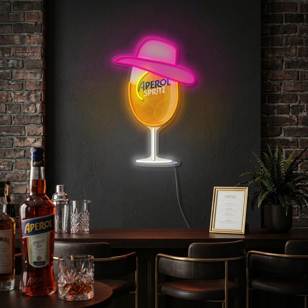 "Miss Aperol" Neonbord