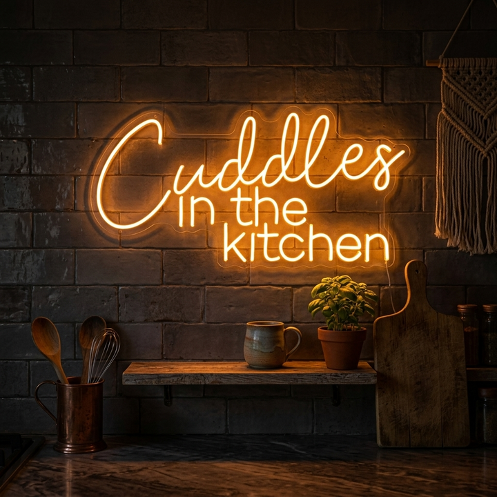 "Cuddles in the Kitchen" Neon Verlichting