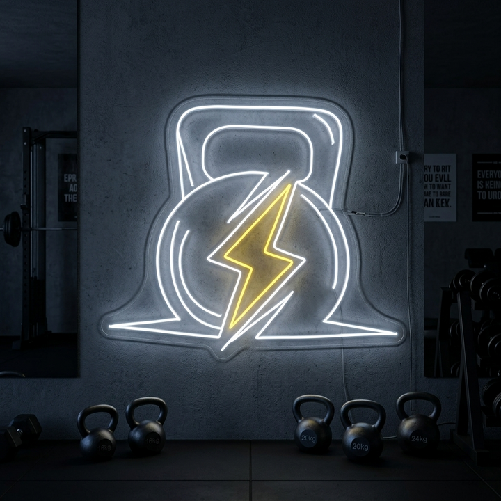 "Sportschool Kracht Fitness" Neon Verlichting