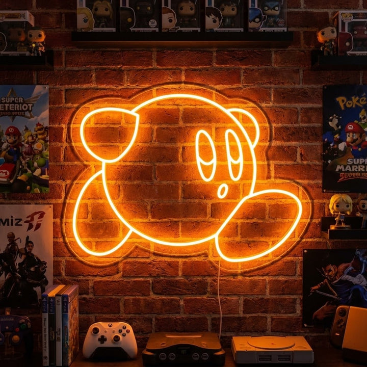 "Kirby, Kirby Kamer Decor, Spel Decor" Neon Verlichting