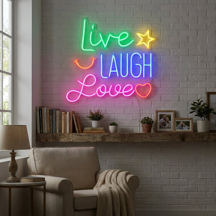 "Live Laugh Love" Neon Verlichting