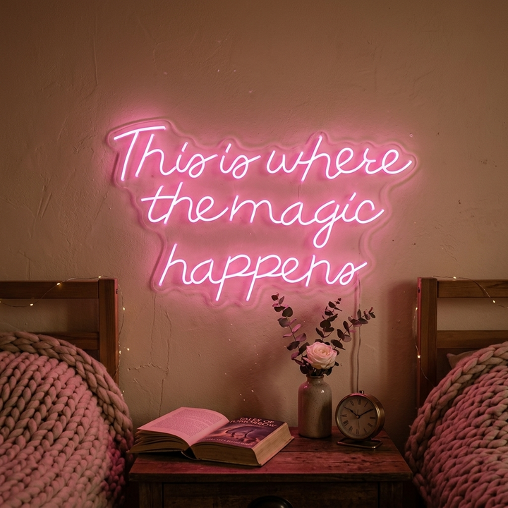 "This is Where The Magic Happens" Neon Verlichting