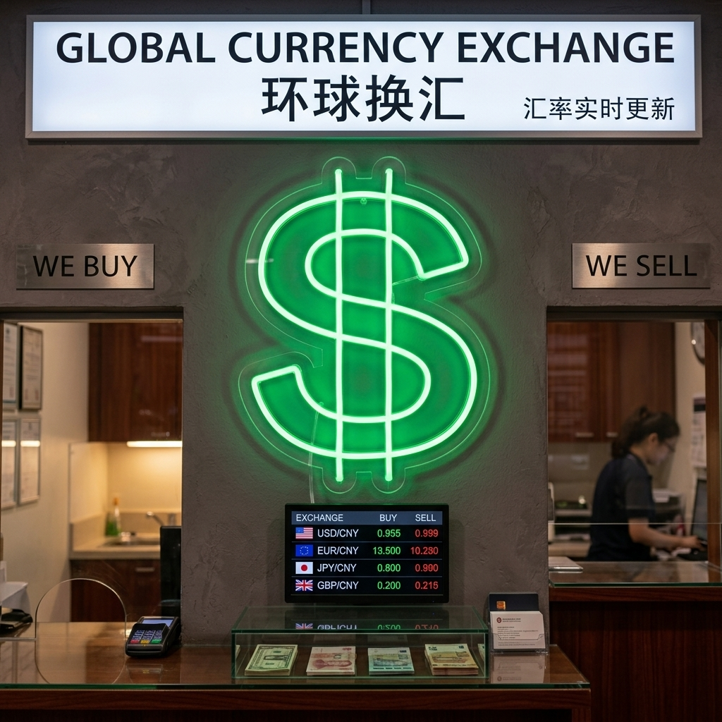 "Dollarteken" Neon Verlichting