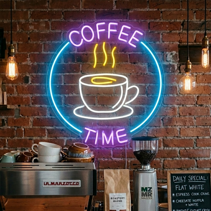 "Coffee Time" Neon Verlichting