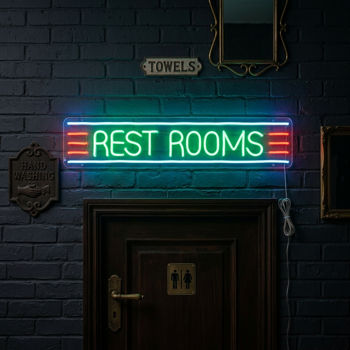 "Restroom" Neon Verlichting