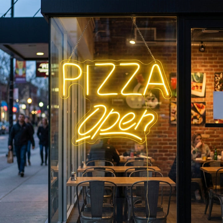 "Pizza Open" Neon Verlichting