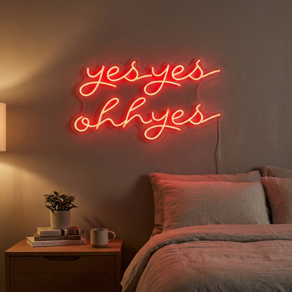 "Yes Yes Ohh Yes" Neon Verlichting
