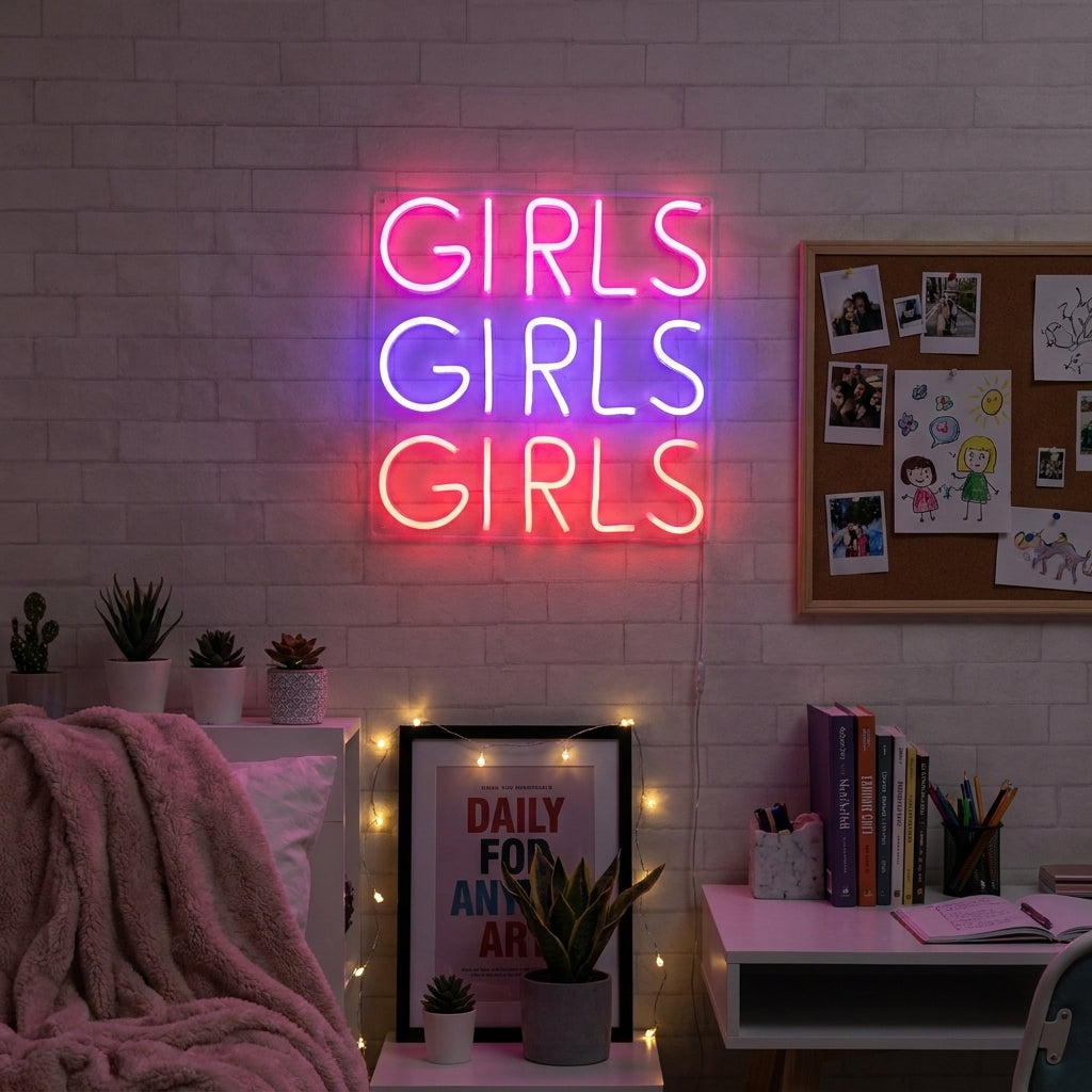 "Girls Girls Girls" Neon Verlichting