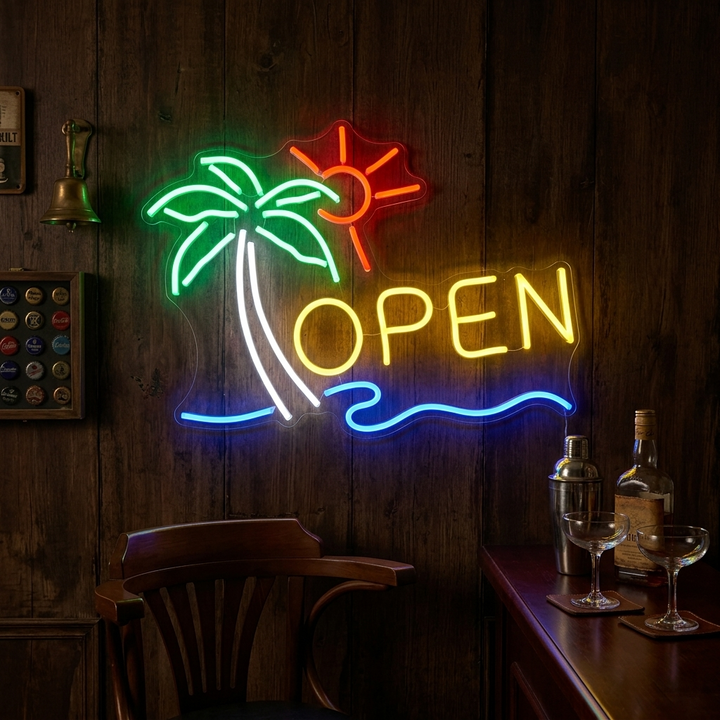"Open, Bar" Neon Verlichting