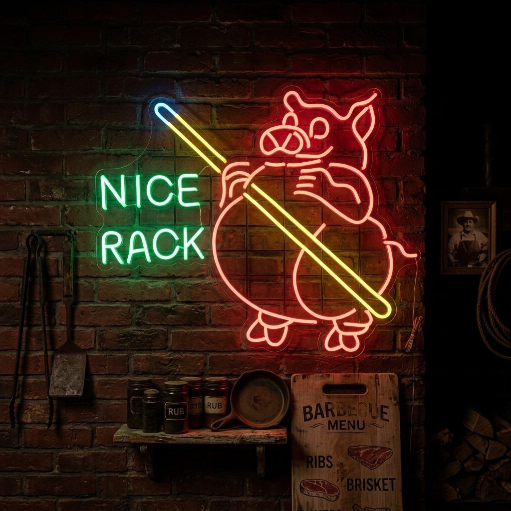 "Nice Rack" Neon Verlichting