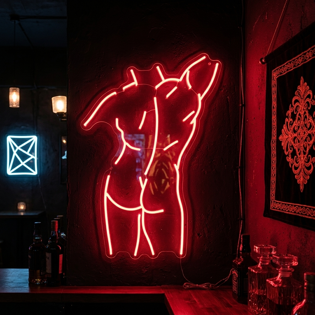 "Mannelijke Man Lichaam" Neon Verlichting