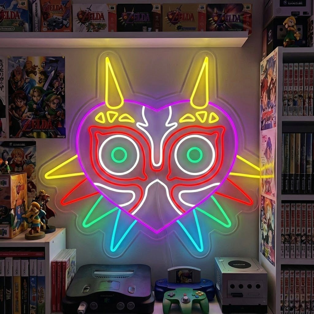 "Masker Van Majoras" Neon Verlichting
