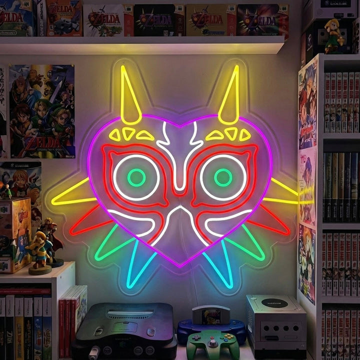 "Masker Van Majoras" Neon Verlichting
