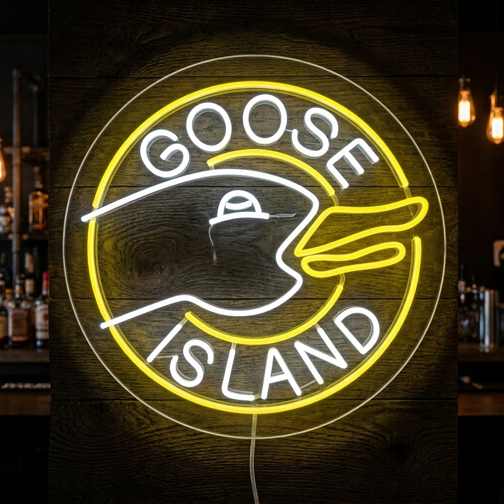 "Goose Island Bierbar" Neon Verlichting