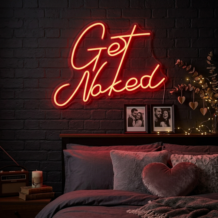 "Get Naked Bathroom" Neon Verlichting