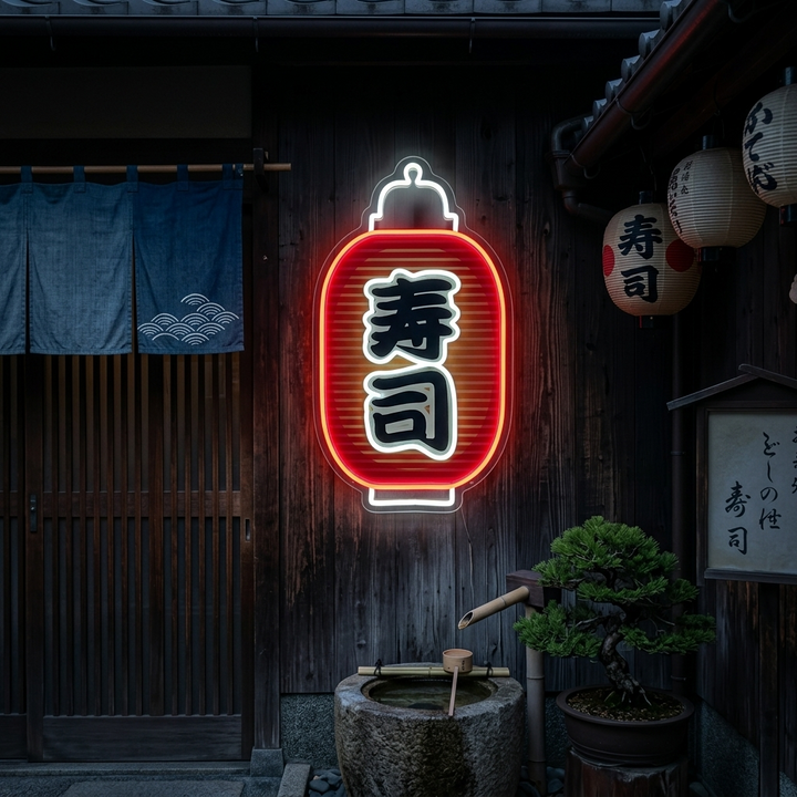 Sushi Neonbord, Japanse Restaurant Decor